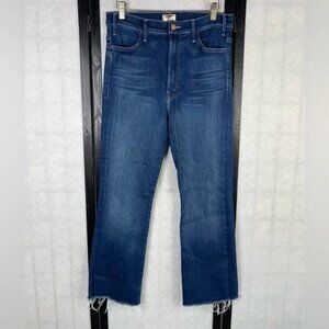 MOTHER Dark Blue Straight Leg Jeans